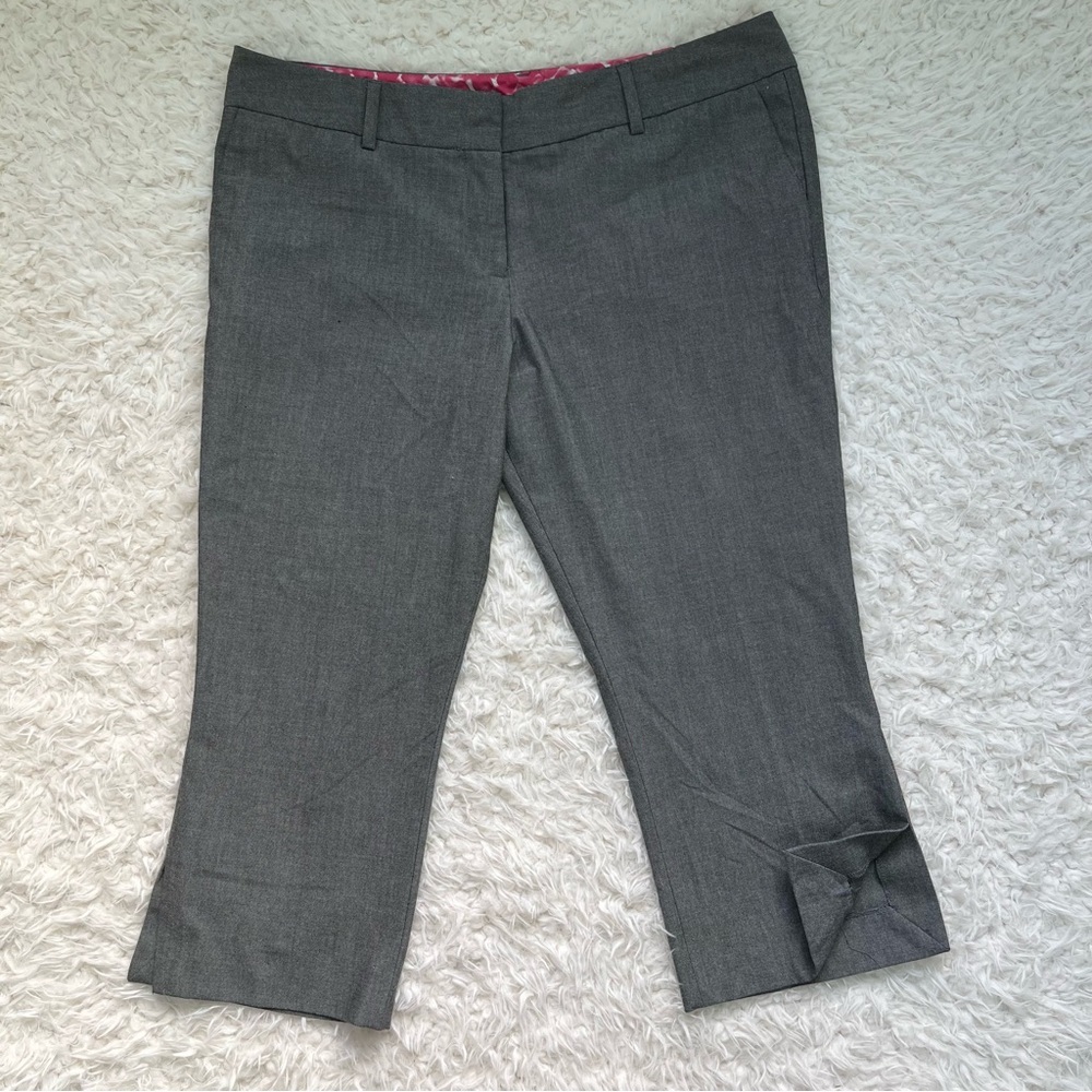 Isaac Mizhari for Target Capri Dress Pants Gray Size 14 Excellent Used Condition